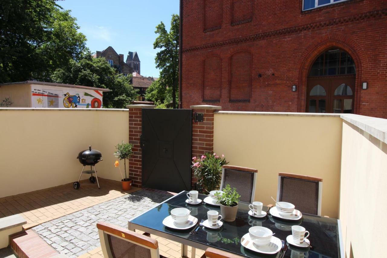 Altstadtblick Wismar mit Terrasse&Parkplatz - ABC34 Exterior foto