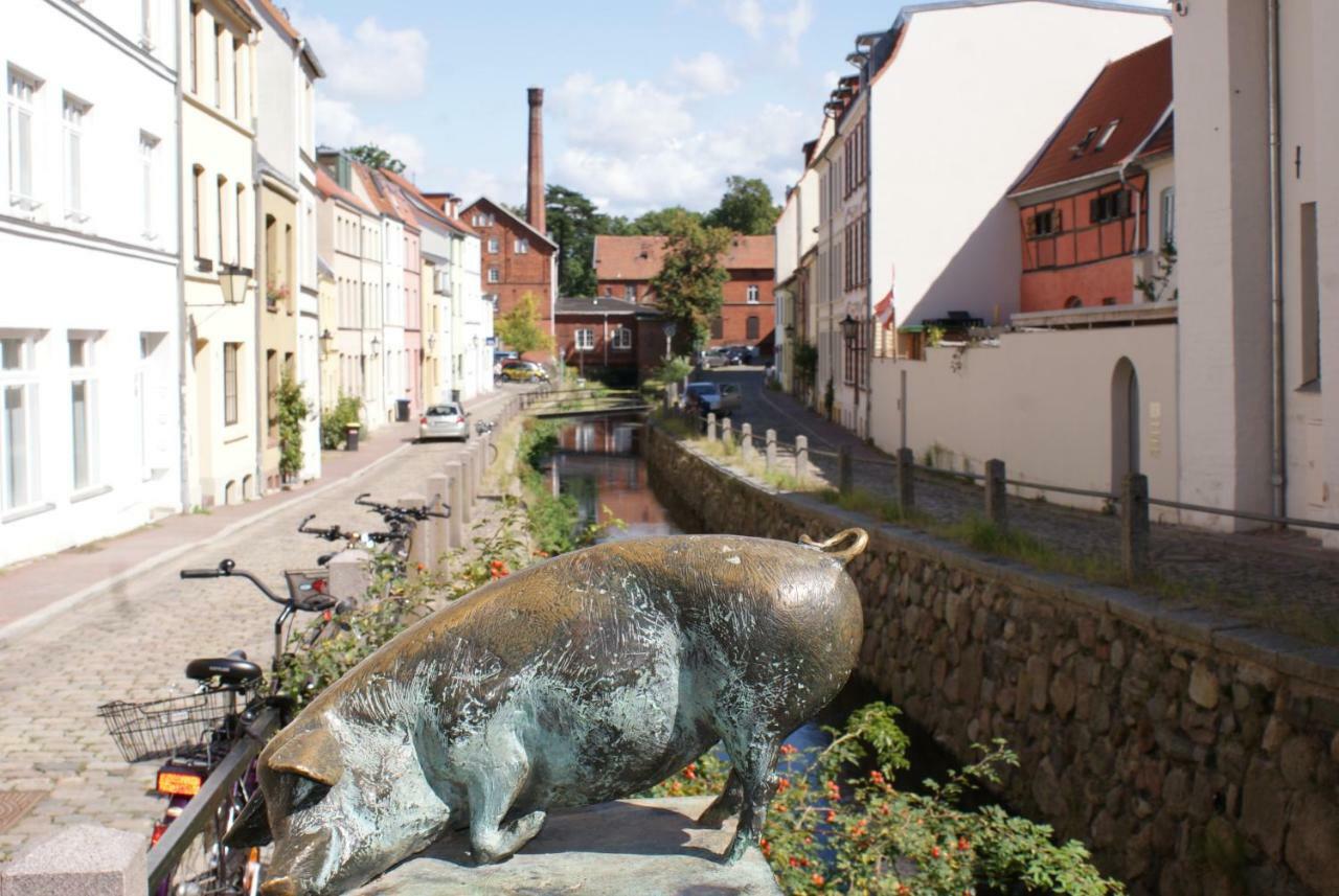 Altstadtblick Wismar mit Terrasse&Parkplatz - ABC34 Exterior foto